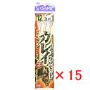 【 まとめ買い ×15個セット 】 「 釣り 仕掛 SASAME ささめ針 カレイ 2本針 3セット 針:12 ハリス:3 モトス:6 」 【 楽天 月間MVP...