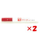 【 まとめ買い ×2個セット 】 「 寺西化学 油性マーカー No.500 マジックインキ 1mm~1.5mm 赤 M500-T2 」 【 楽天 月間MVP &...