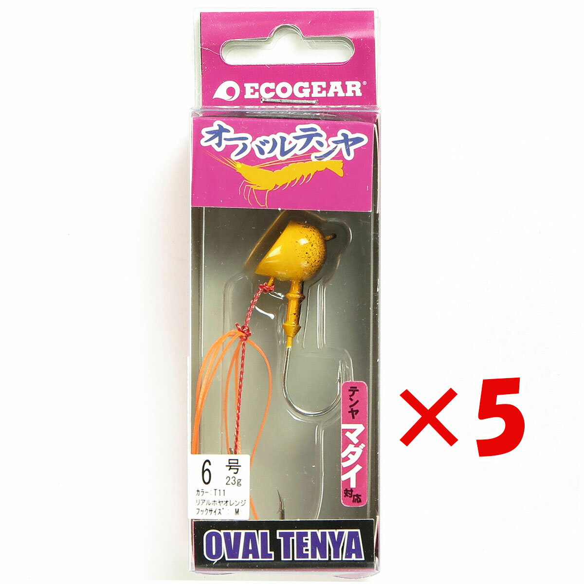 【 まとめ買い ×5個セット 】 「 エコギア Ecogear テンヤ オーバルテンヤ 6号 T11 」 【 送料無料 】 【 楽天 月間MVP & 月間優良シ...