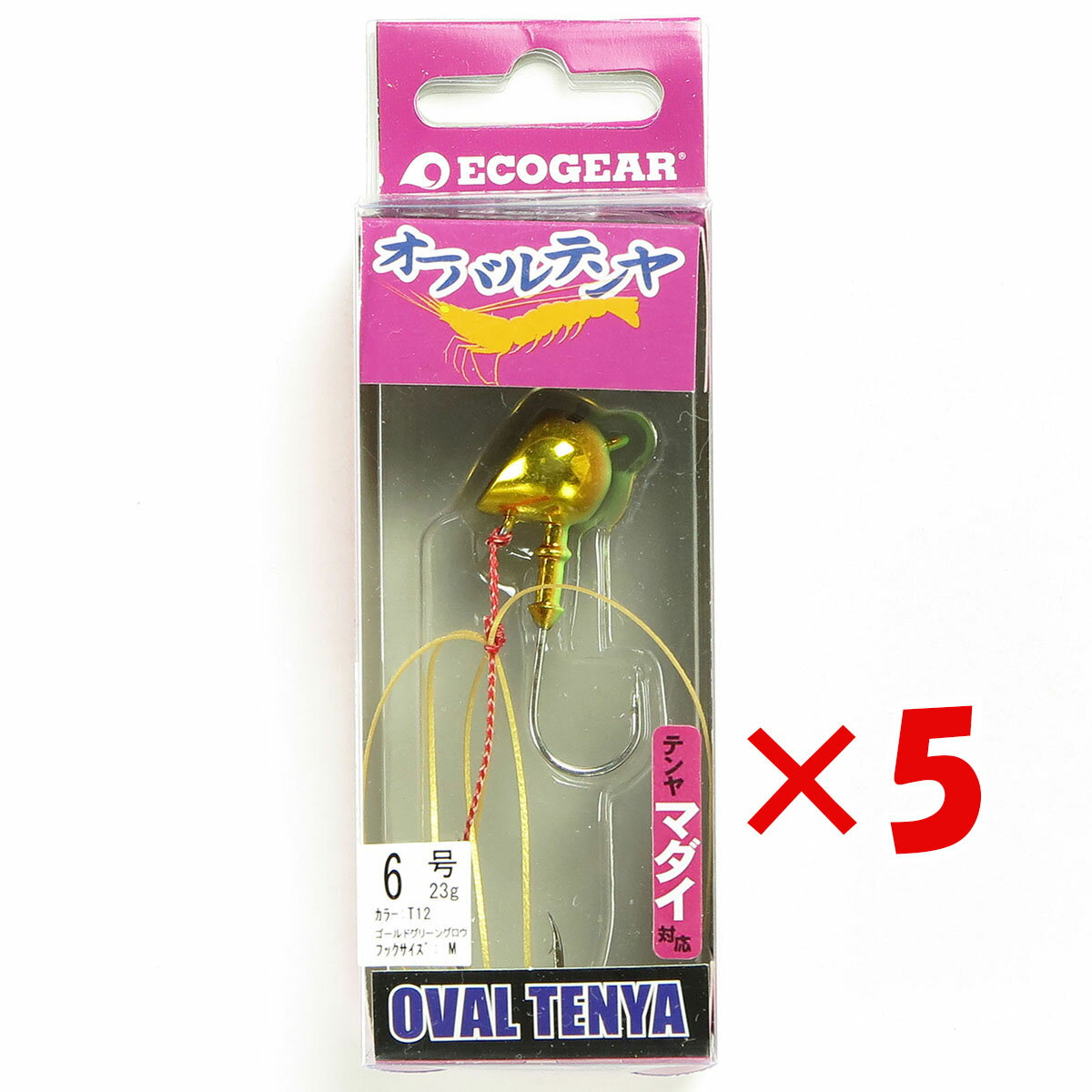 【 まとめ買い ×5個セット 】 「 エコギア Ecogear テンヤ オーバルテンヤ 6号 T12 」 【 送料無料 】 【 楽天 月間MVP & 月間優良シ...