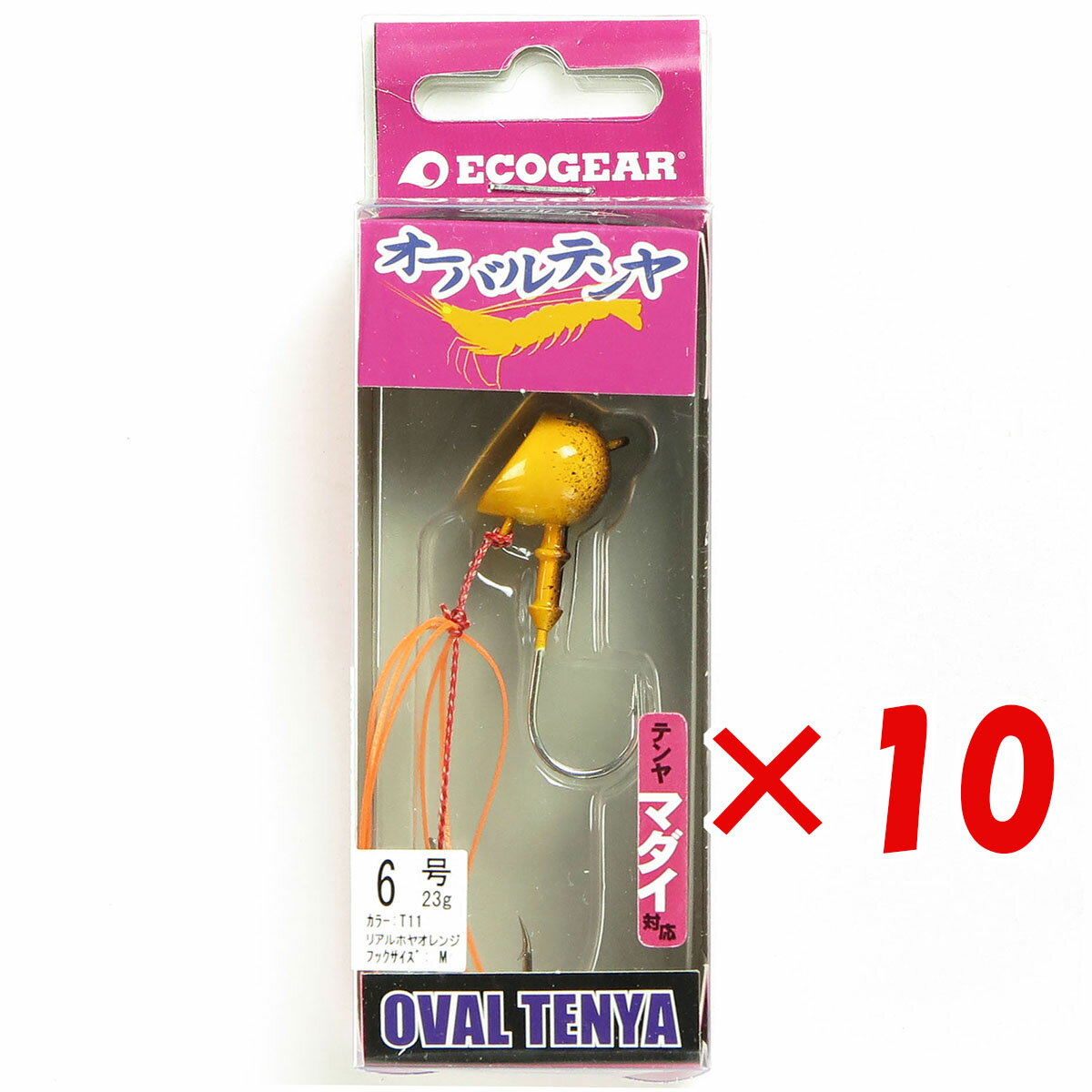 【 まとめ買い ×10個セット 】 「 エコギア Ecogear テンヤ オーバルテンヤ 6号 T11 」 【 送料無料 】 【 楽天 月間MVP & 月間優良...