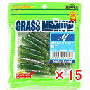【 まとめ買い ×15個セット 】 「 エコギア Ecogear ワーム グラスミノー Mサイズ 2-1/2インチ #470 イナッコ 」 【 楽天 月間MVP...