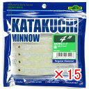 【 まとめ買い ×15個セット 】 「 エコギア Ecogear ワーム カタクチミノー 4インチ #500 北陸クリアホロII 」 【 楽天 月間MVP & ...