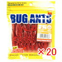 【 まとめ買い ×20個セット 】 「 ワーム エコギア Ecogear バグアンツ 3インチ ブラッディレッド 」 【 楽天 月間MVP & 月間優良ショップ...