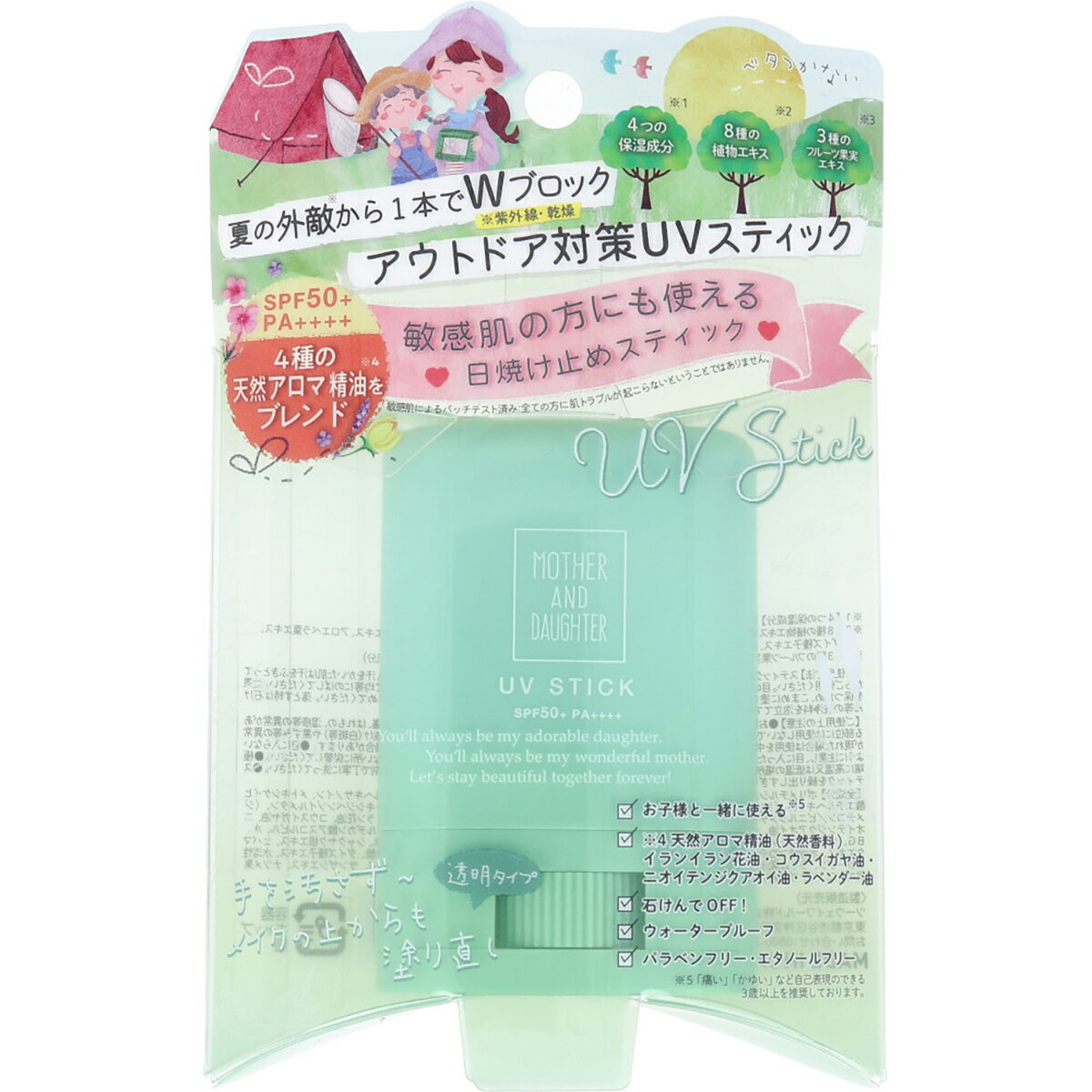 【 まとめ買い12個セット 】 マザーアンドドーター クリアUVスティック H SPF50+ PA++++ 15g