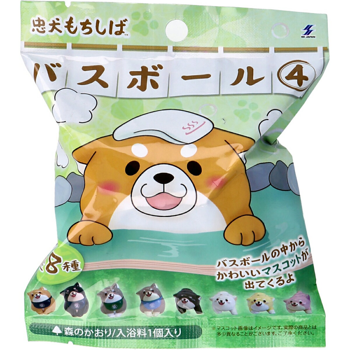 【 まとめ買い10個セット 】 忠犬もちしばバスボール4 森の香り 75g 1回分