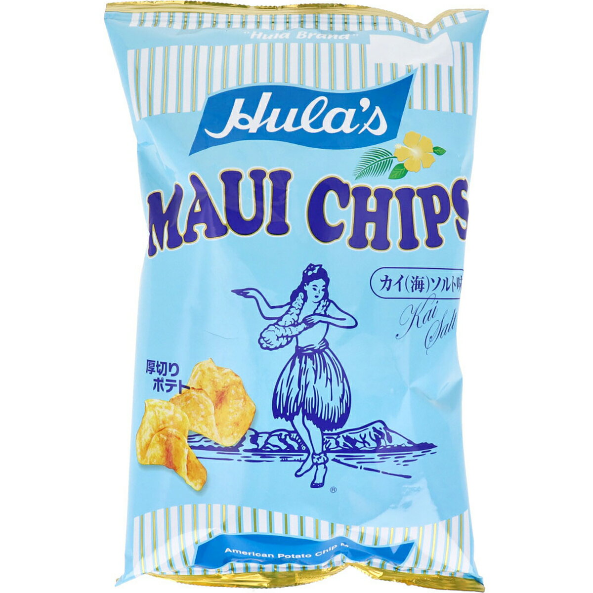 【 まとめ買い12個セット 】 フラ印 マウイチップス カイ(海)ソルト味 140g