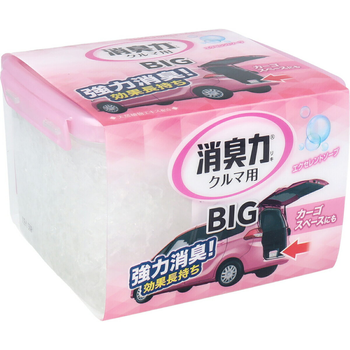 【 まとめ買い12個セット 】 クルマの消臭力 BIG エクセレントソープ 大容量 900g 【 送料無料 】