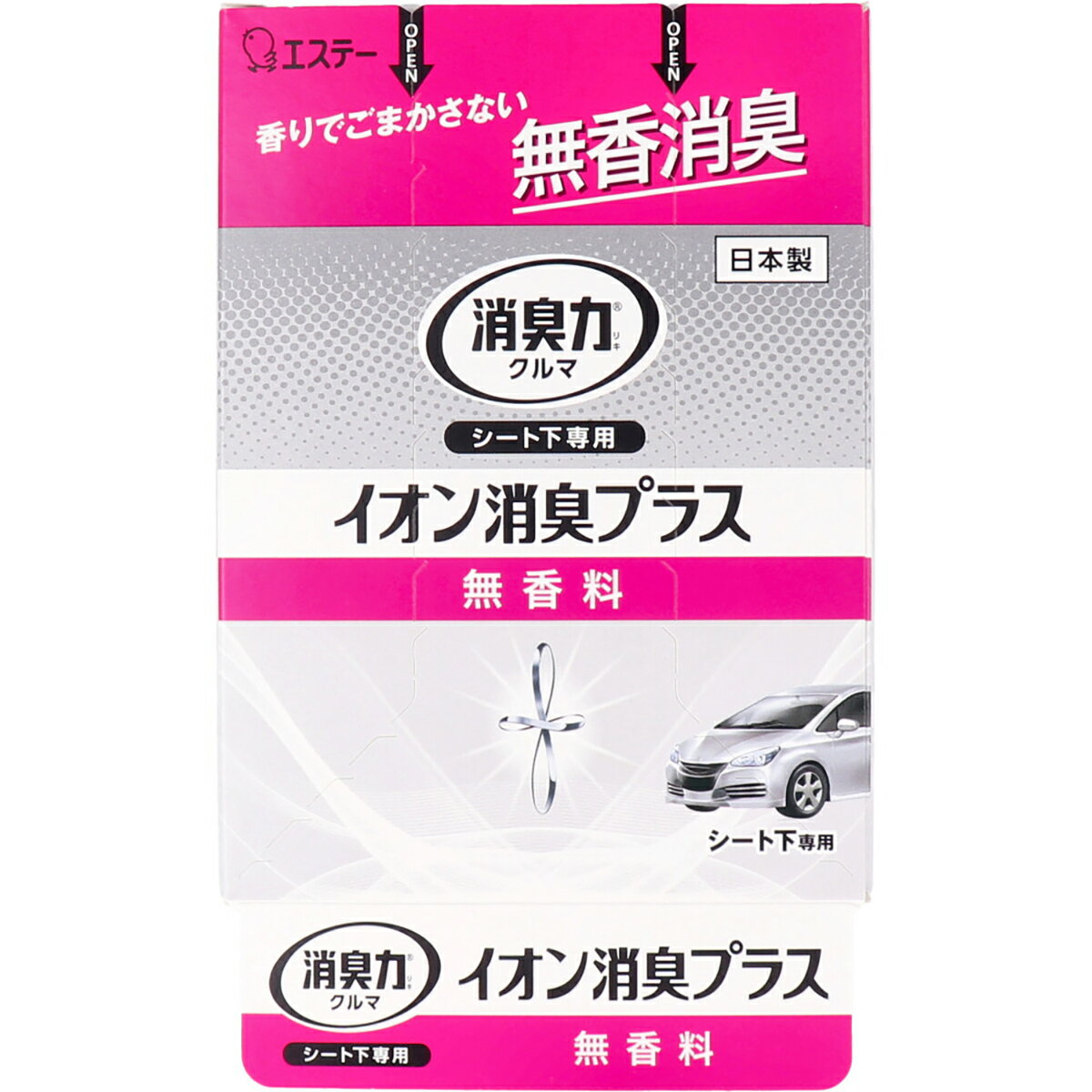 クルマの消臭力 シート下専用 イオン消臭プラス 無香料 200g 【 送料無料 】