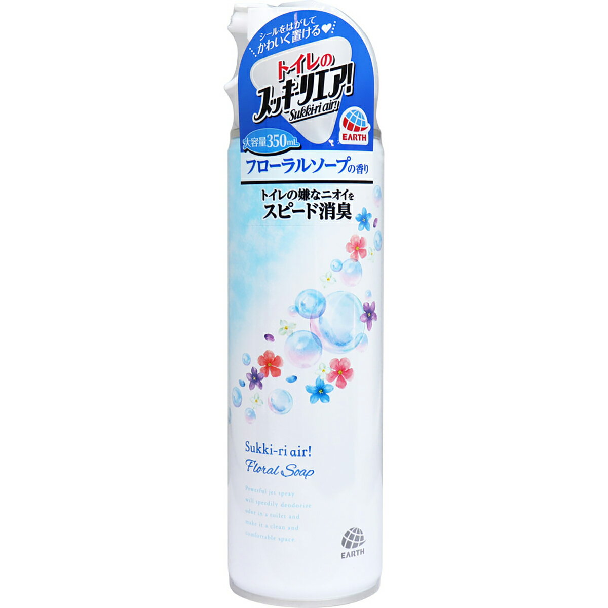 【 まとめ買い17個セット 】 トイレのスッキーリエア！ Sukki-ri air！ スプレー フローラルソープの香り 350mL 【 送料無料 】