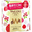 【 まとめ買い10個セット 】 シュフーレ トイレットペーパー 1.5倍巻き 45m×8ロール ダブル