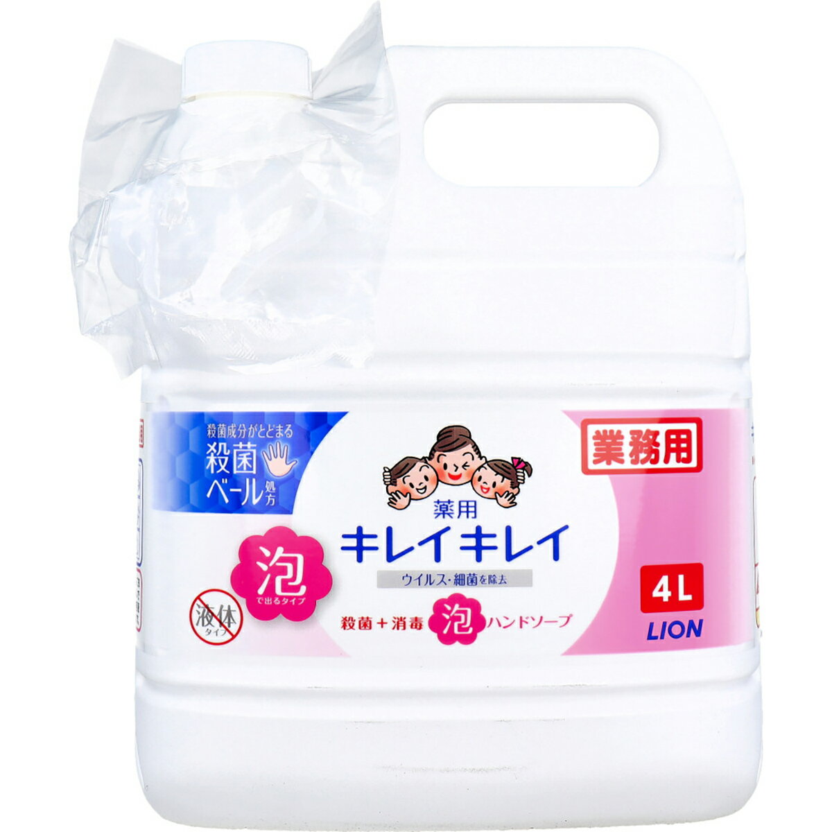 【 まとめ買い17個セット 】 業務用 キレイキレイ 薬用 泡ハンドソープ 4L 【 送料無料 】