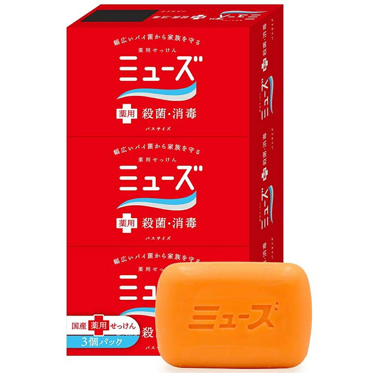 【 まとめ買い20個セット 】 薬用せっけんミューズ バスサイズ 135g×3個パック