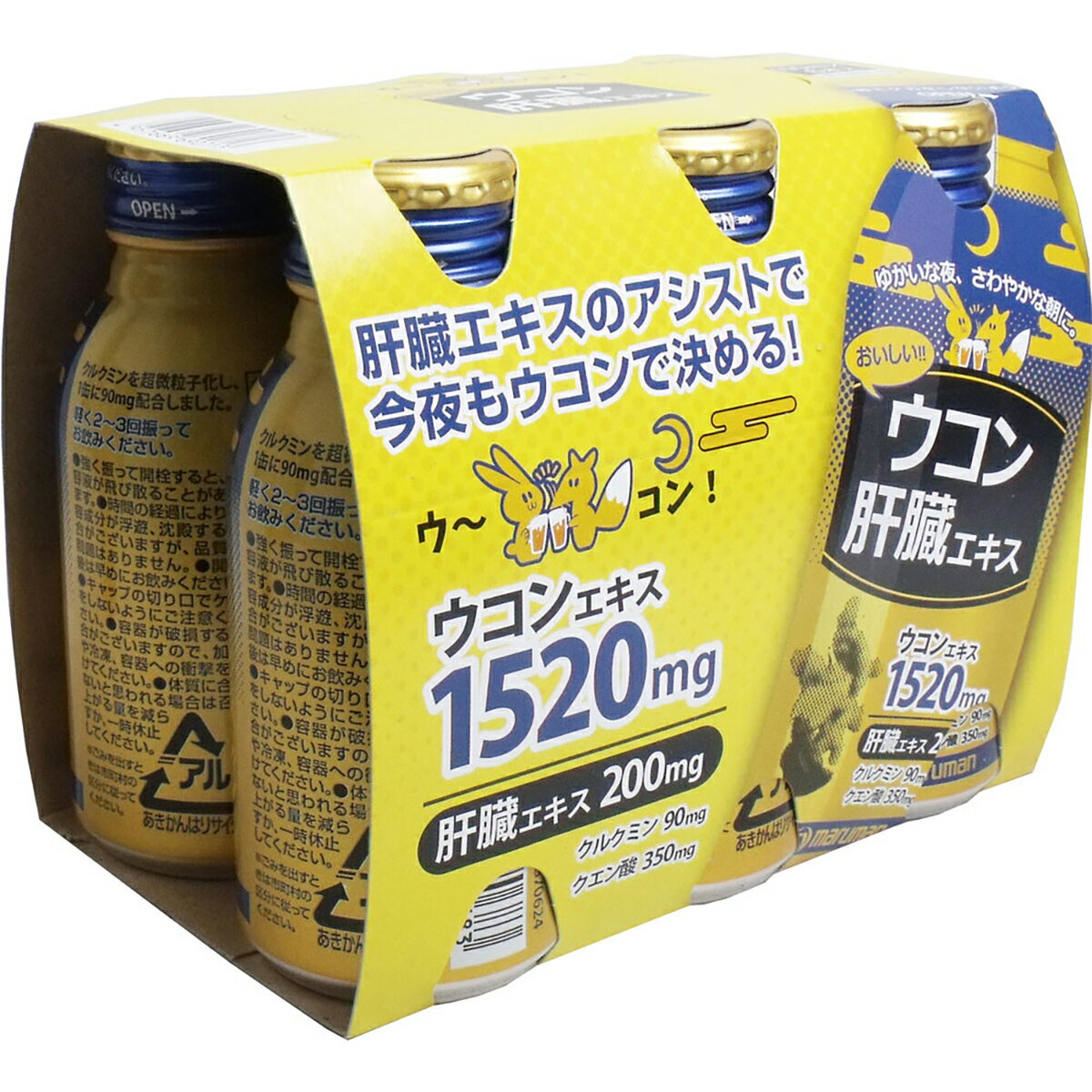 【 まとめ買い10個セット 】 ウコン肝臓エキス 100mL×6本パック