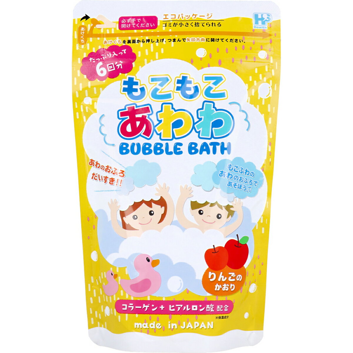 【 まとめ買い17個セット 】 もこもこあわわ バブルバス りんごのかおり 240g 【 送料無料 】