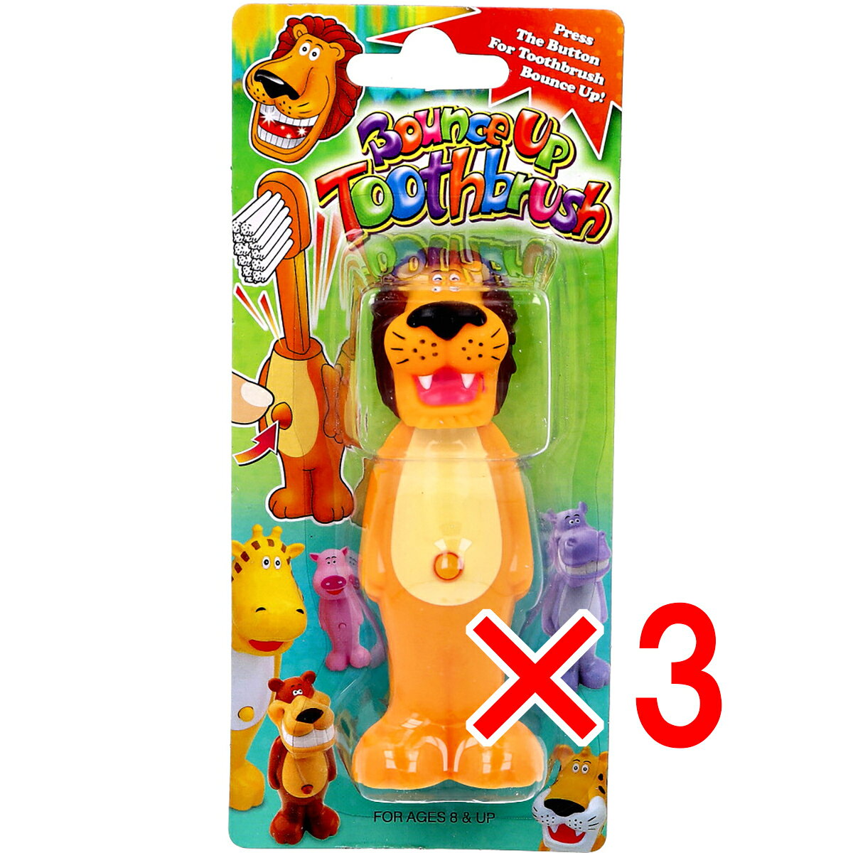 【 まとめ買い3個セット 】 バウンスアップ 歯ブラシ ライオン 1本入 【 送料無料 】