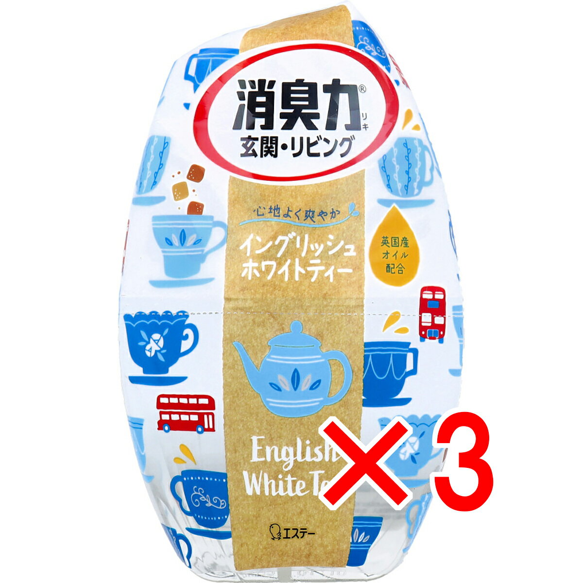 【 まとめ買い3個セット 】 お部屋の消臭力 玄関・リビング用 イングリッシュホワイトティー 400mL 【 ..
