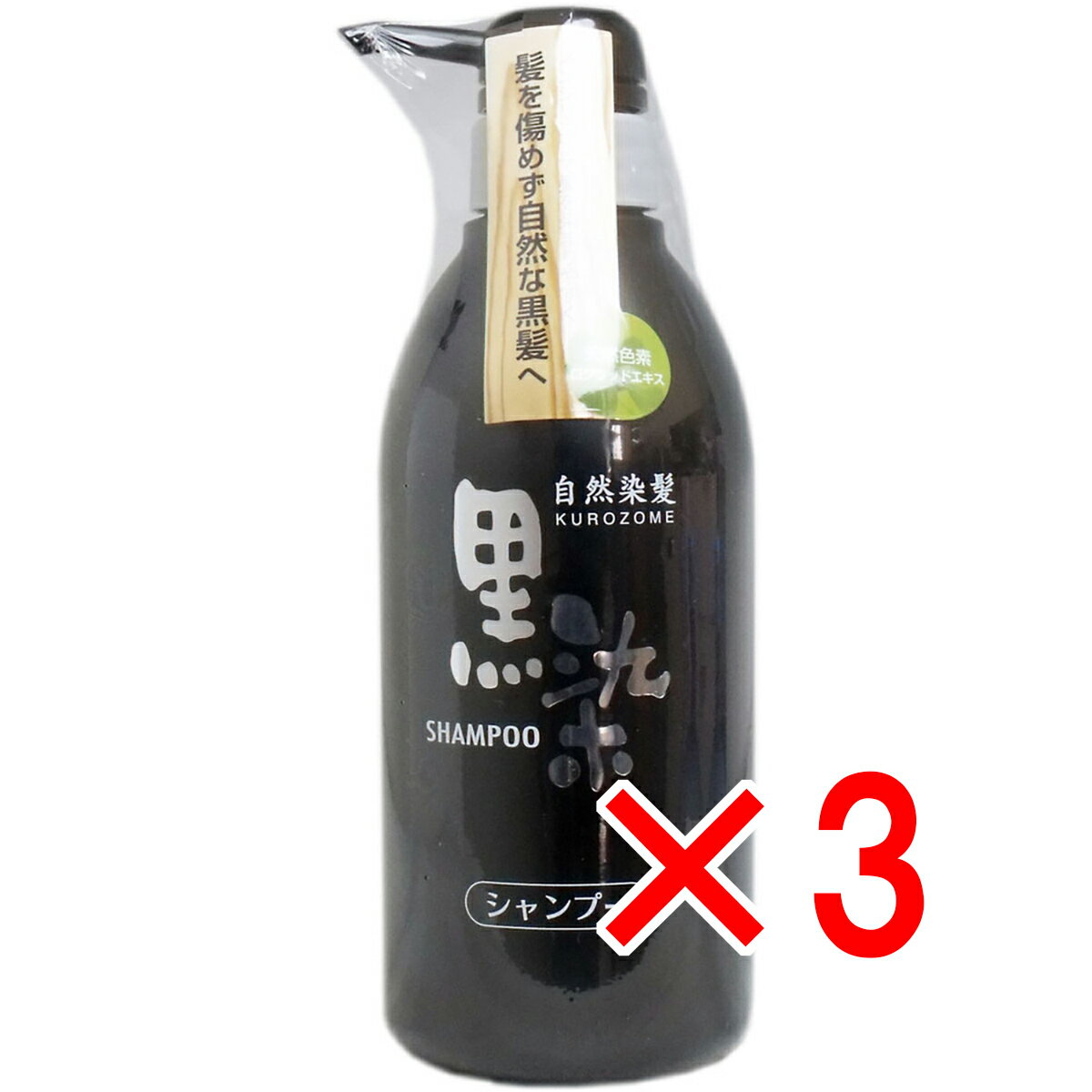 【 まとめ買い3個セット 】 黒染 ヘアシャンプー 500mL 【 送料無料 】