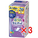 【 まとめ買い3個セット 】 リフレ 超うす安心パッド まとめ買いパック 300cc 20枚入 【 送料無料 】