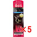 【 まとめ買い5個セット 】 DHC Q10プレミアム カラートリートメント(SS) ブラックブラウン 150g 【 送料無料 】