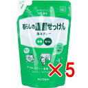 【 まとめ買い5個セット 】 暮らしの重曹せっけん 泡スプレー リフィル 【 送料無料 】