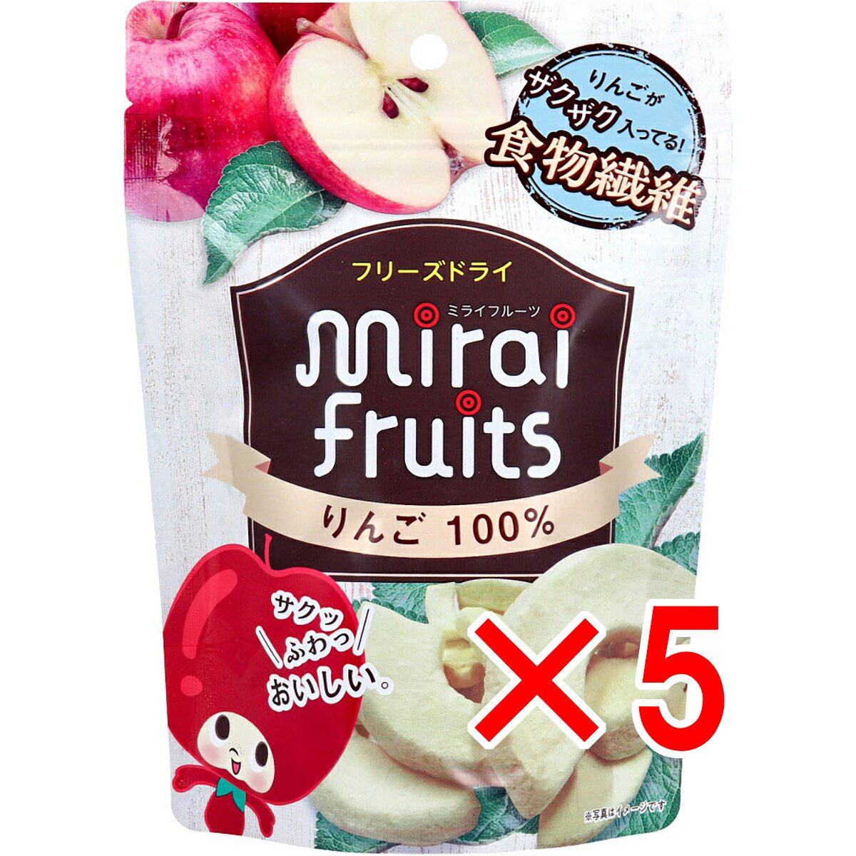 【 まとめ買い5個セット 】 ミライフルーツ りんご 10g