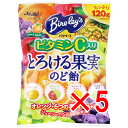 【 まとめ買い5個セット 】 バヤリース とろける果実 のど飴 120g入