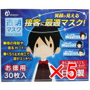 【 まとめ買い5個セット 】 透明マスク 個包装 (日本製) 30枚入 【 送料無料 】