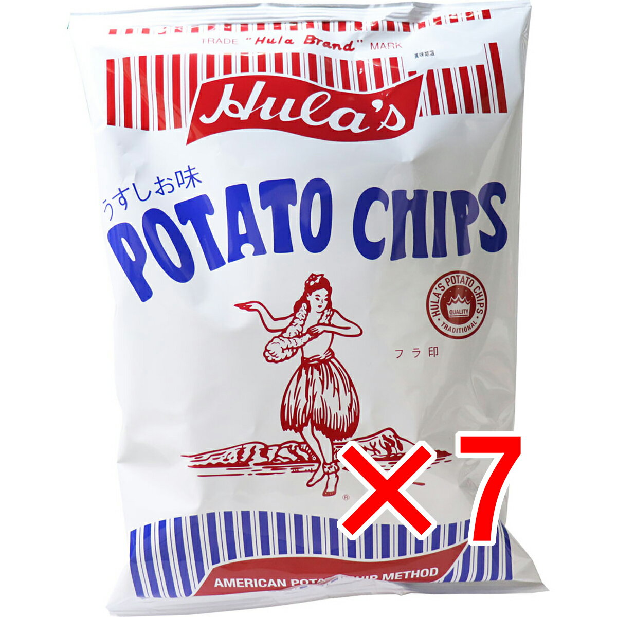 【 まとめ買い7個セット 】 フラ印 アメリカンポテトチップス うすしお味 160g