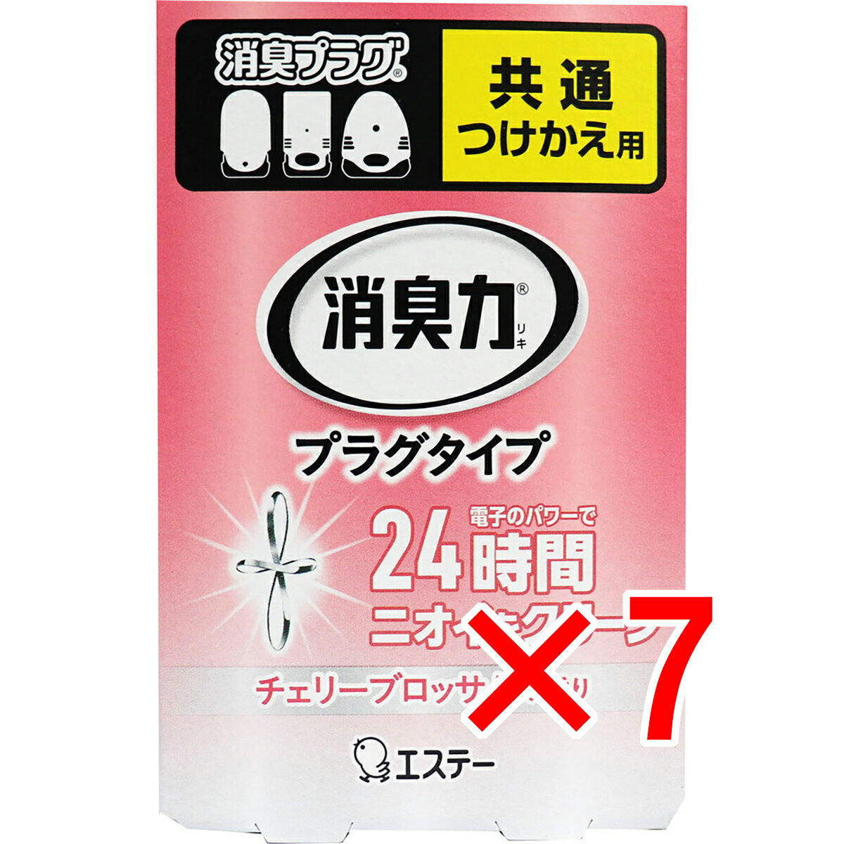 【 まとめ買い7個セット 】 消臭力 プラグタイプ つけかえ用 室内・トイレ用 チェリーブロッサムの香り 20mL 【 送料無料 】