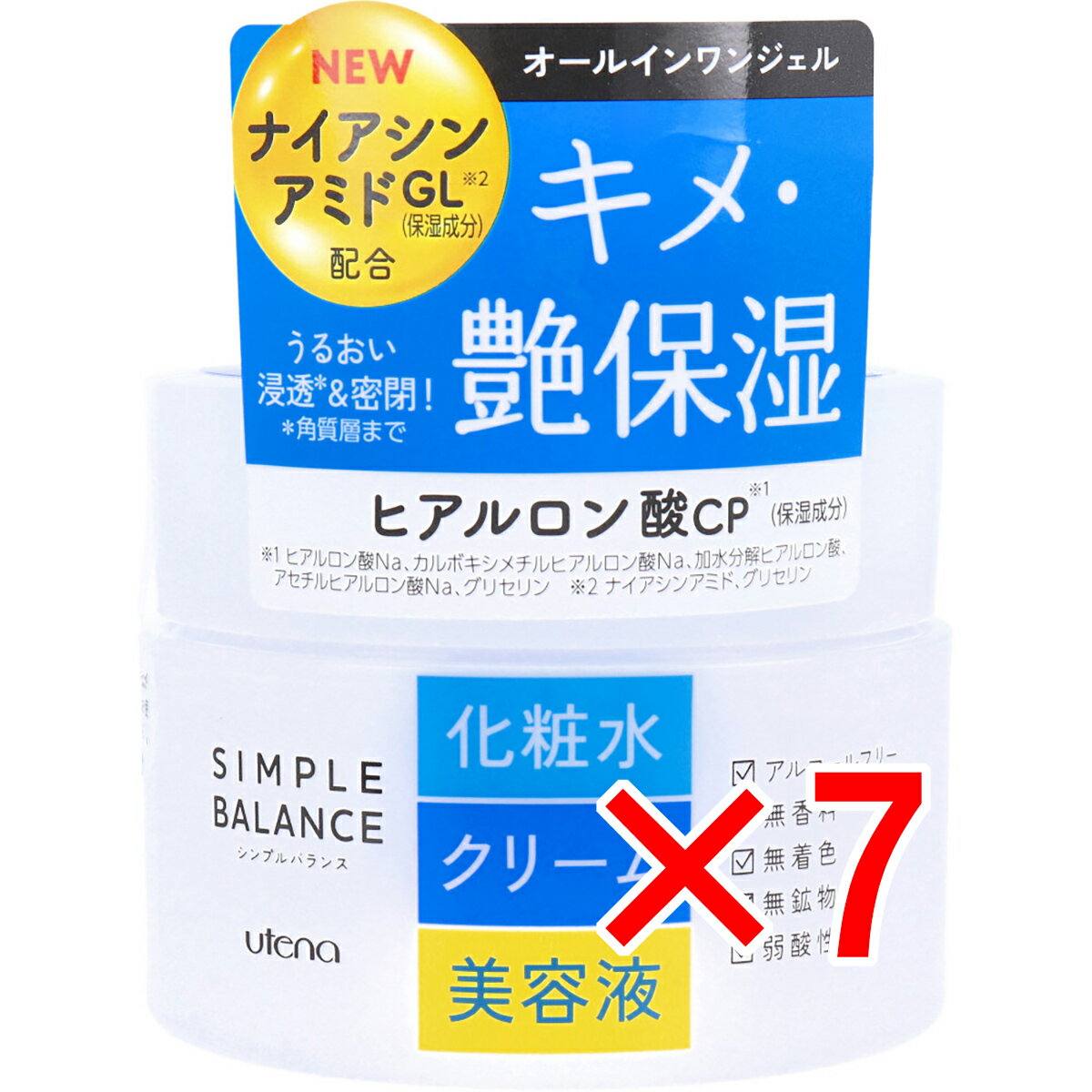 【 まとめ買い7個セット 】 ウテナ シンプルバランス うるおいジェル 100g 【 送料無料 】