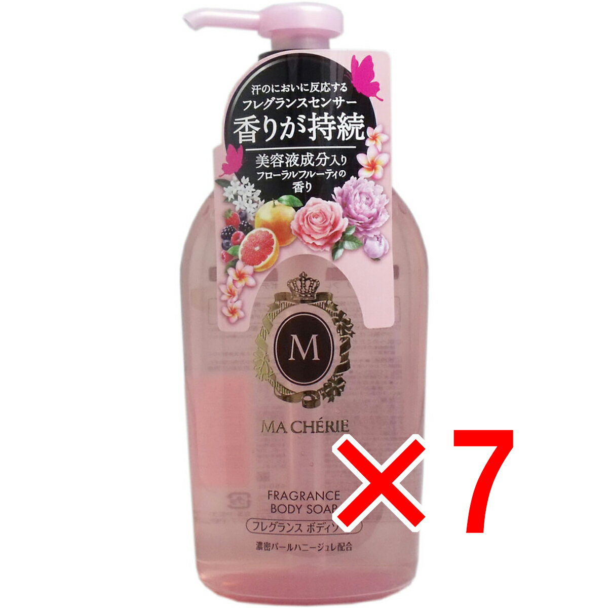 【 まとめ買い7個セット 】 マシェリ フレグランス ボディソープ ポンプ 450mL 【 送料無料 】
