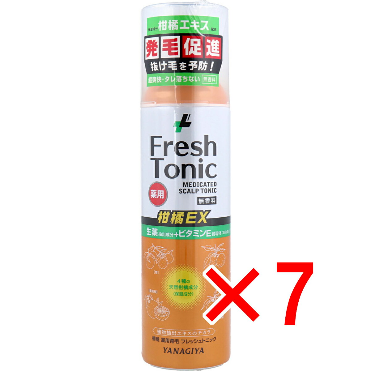 【 まとめ買い7個セット 】 薬用育毛 フレッシュトニック 柑橘EX 無香料 190g 【 送料無料 】