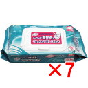 【 まとめ買い7個セット 】 リフレ トイレに流せるやわらかおしりふき 大判・厚手 80枚入 【 送料無料 】