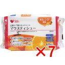 【 まとめ買い7個セット 】 口腔ケア用ウエットシート マウスティシュー オレンジ風味 60枚入 【 送料無料 】