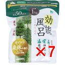 【 まとめ買い7個セット 】 効能風呂 薬用入浴剤 健やかな森林の香り 約50回分 1kg(4)