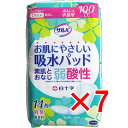 【 まとめ買い7個セット 】 サルバ お肌にやさしい吸水パッド あんしん中量用 100cc 14枚入 【 送料無料 】