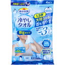 熱中対策 冷やしタオル Bigタイプ 室内用 無香料 4本入(3)