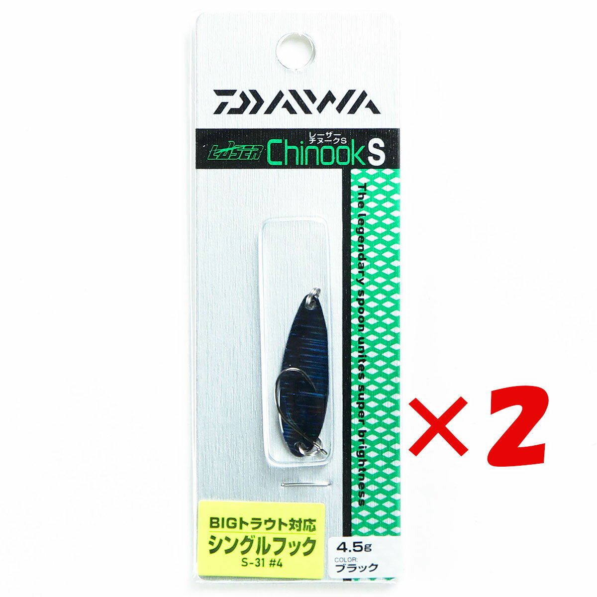 レーザー効果で濁りに強い、チヌークSのハイアピール仕様。全長(mm)：35 / 自重(g)：4.5フック仕様：OWNER S-31 #4 シングルブラックフック製品型番:?07412744色:?ブラックサイズ:?4.5S性別対象:?ユニセックス商品カテゴリー:スプーン系ルアー関連商品【 まとめ買い ×2個セット 】 「 ダイワ DAIWA レーザーチヌ...【 まとめ買い ×2個セット 】 「 ダイワ DAIWA レーザーチヌ...【 まとめ買い ×2個セット 】 「 ダイワ DAIWA レーザーチヌ...2,193円2,193円2,193円【 まとめ買い ×2個セット 】 「 ダイワ DAIWA スティーズ ...【 まとめ買い ×2個セット 】 「 ダイワ DAIWA グローブライ...【 まとめ買い ×2個セット 】 「 ダイワ DAIWA レーザーチヌ...2,193円2,193円2,193円【 まとめ買い ×2個セット 】 「 ダイワ DAIWA レーザーチヌ...【 まとめ買い ×2個セット 】 「 ダイワ DAIWA レーザーチヌ...【 まとめ買い ×2個セット 】 「 ダイワ DAIWA レーザーチヌ...2,193円2,193円2,193円レーザー効果で濁りに強い、チヌークSのハイアピール仕様。全長(mm)：35 / 自重(g)：4.5フック仕様：OWNER S-31 #4 シングルブラックフック製品型番:?07412744色:?ブラックサイズ:?4.5S性別対象:?ユニセックス商品カテゴリー:スプーン系ルアー関連商品【 まとめ買い ×2個セット 】 「 ダイワ DAIWA レーザーチヌ...【 まとめ買い ×2個セット 】 「 ダイワ DAIWA レーザーチヌ...【 まとめ買い ×2個セット 】 「 ダイワ DAIWA レーザーチヌ...2,193円2,193円2,193円【 まとめ買い ×2個セット 】 「 ダイワ DAIWA スティーズ ...【 まとめ買い ×2個セット 】 「 ダイワ DAIWA グローブライ...【 まとめ買い ×2個セット 】 「 ダイワ DAIWA レーザーチヌ...2,193円2,193円2,193円【 まとめ買い ×2個セット 】 「 ダイワ DAIWA レーザーチヌ...【 まとめ買い ×2個セット 】 「 ダイワ DAIWA レーザーチヌ...【 まとめ買い ×2個セット 】 「 ダイワ DAIWA レーザーチヌ...2,193円2,193円2,193円