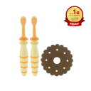 【楽天1位】 【 まとめ買い7個セット 】 リッチェル トライ 奥歯ピカピカベビーハブラシ 2本入 | 送料無料 | 月間MVP&月間優良ショップ受賞店