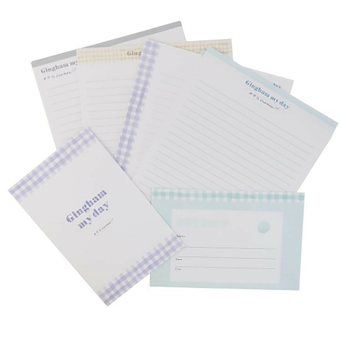 「 レターセット IROMEE チェック ダイヤ型 封筒 レター チェック ミント 」 【 送料無料 】 【 楽天 月間MVP & 月間優良ショップ ダブル受賞...