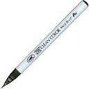 「 呉竹 カラー筆ペン ZIGクリーンカラーリアルブラッシュ095 ダークグレイ RB6000AT-095 」 【 楽天 月間MVP & 月間優良ショップ ダブ...