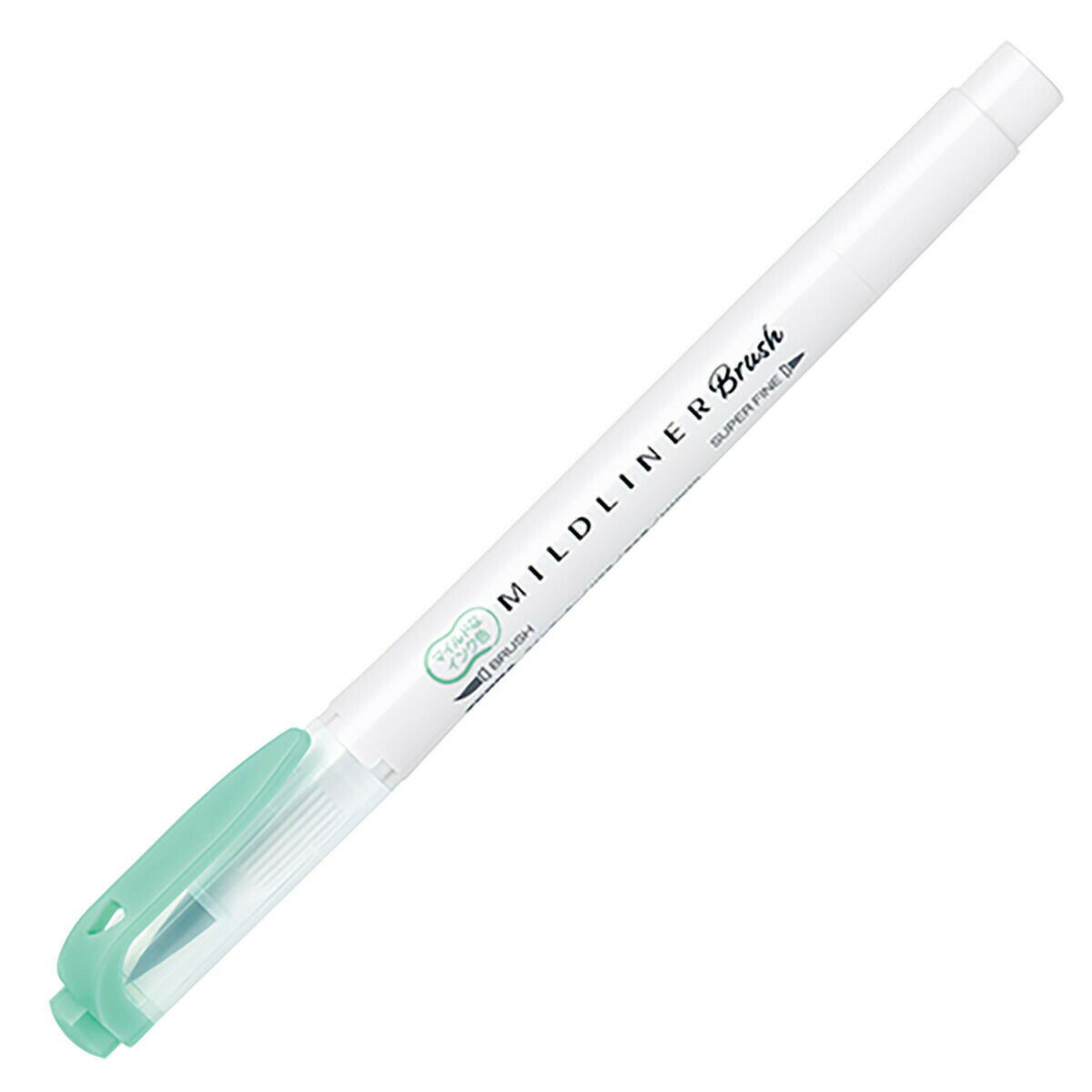 「 ゼブラ マーカー マイルドライナーブラッシュ マイルドブルーグリーン WFT8-MBG 」 【 楽天 月間MVP & 月間優良ショップ ダブル受賞店 】のサムネイル