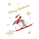 「 今野印刷 グリーティングカード Penguin skiing L20S010 」 【 楽天 月間MVP & 月間優良ショップ ダブル受賞店 】