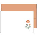「 エルコミューン ミニカード mois et fleurs ミニメッセージカードセット marigold MOF-108 」 【 楽天 月間MVP & 月間優...