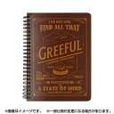 「 Hmmm!?&Greeful ノート Greefulリングノート B6 7mm罫 ブラウン GR644530 」 