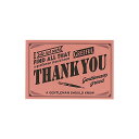 「 Hmmm!?&Greeful グリーティングカード Greefulグリーティングカード S THANK YOU ピンク GR644677 」 【 楽天 月間...