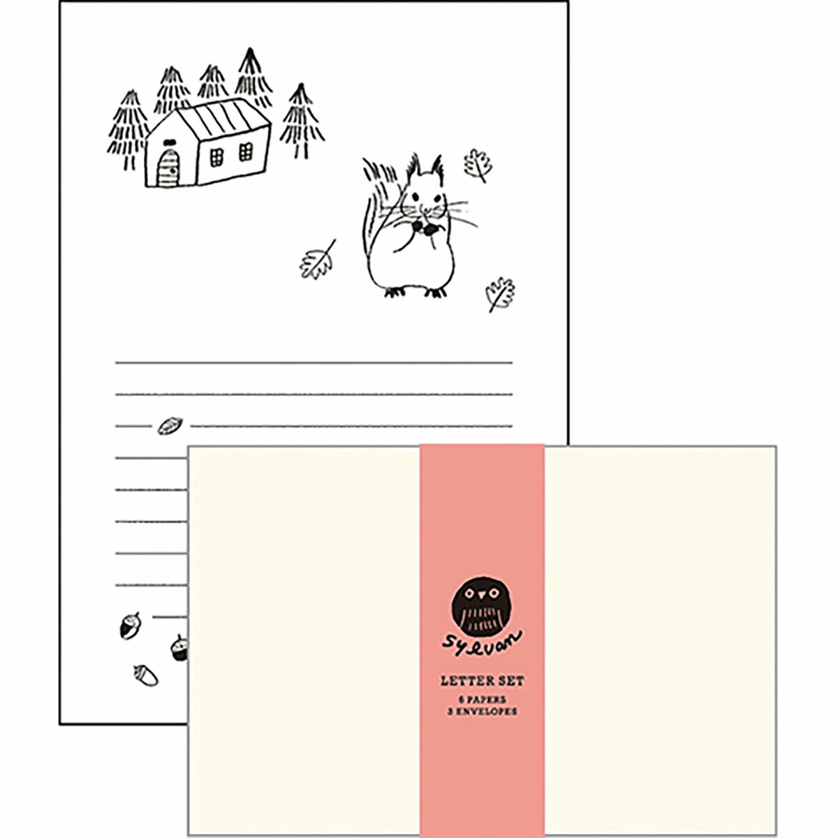 「 エルコミューン レターセット SYLVAN LETTER SET Squirrel SLV-003 」 【 送料無料 】 【 楽天 月間MVP & 月間優良...