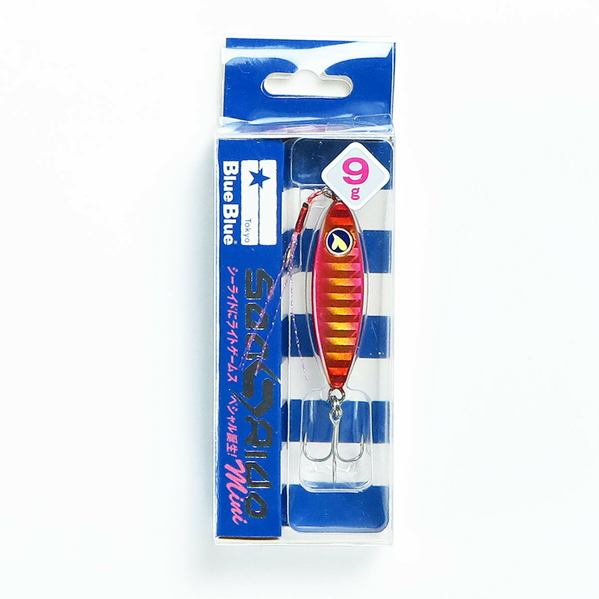 「 Blue Blue ブルーブルー メタルジグ ルアー シーライドミニ 9g #M04 アカキン ジギング 」 【 送料無料 】 【 楽天 月間MVP & 月...