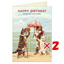 【 まとめ買い ×2個セット 】 「 銀座吉田 カード グリーティングカード HBDキャット5 44-848 」 【 楽天 月間MVP & 月間優良ショップ ダブル受賞店 】